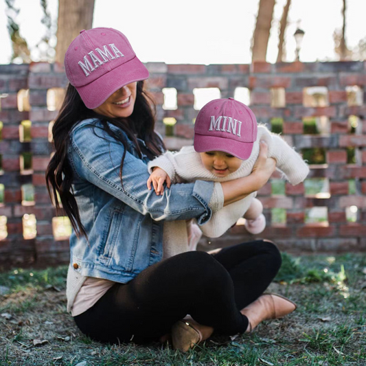 Parent-Child 3D Embroidery Baseball Caps