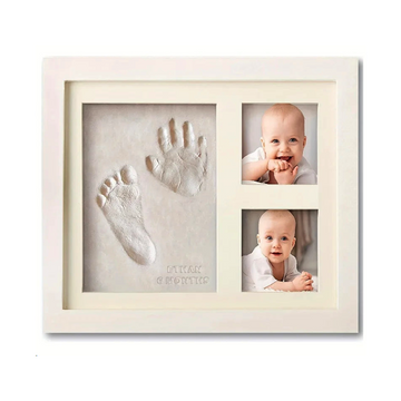 Baby Hands and Footprints Clay Photo Frame